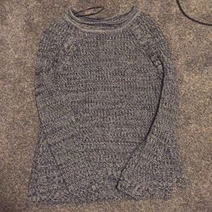 Grey knitted sweater
